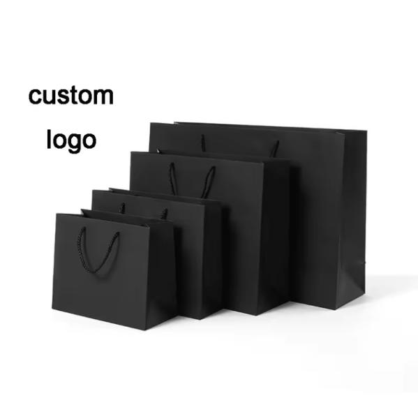 China Supplier Red Luxury Paper Carrier Kraft Bags With Logo Good Quality