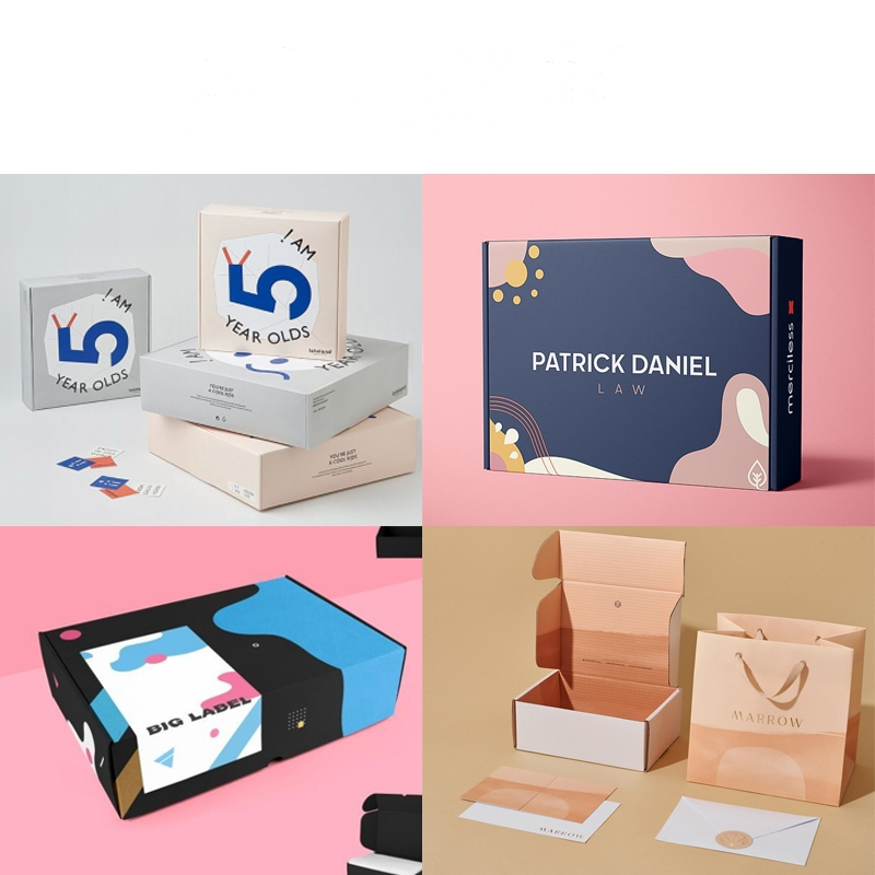 Custom Logo Printed Corrugated Cardboard Shipping Box Gift Paper