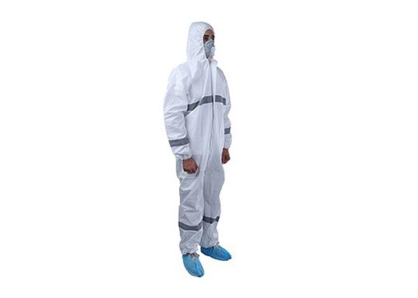 Lightweight Disposable Medical Coverall , Disposable Protective Coverall