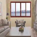 Heat Insulation Aluminium Alloy Windows Wood Grain Aluminum Extrusion