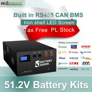 Wholesale 16S 280Ah 304ah Seplos 48V Metal Kits Active Balancing Lifepo4 Battery 200A BMS For Home Solar from china suppliers