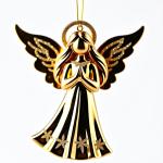 Celebrate Season With Shimmering Serenity Golden Angel Ornament For Business