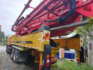Wholesale 56m Used Inline Concrete Pump Truck Remanufactured 44000kg from china suppliers