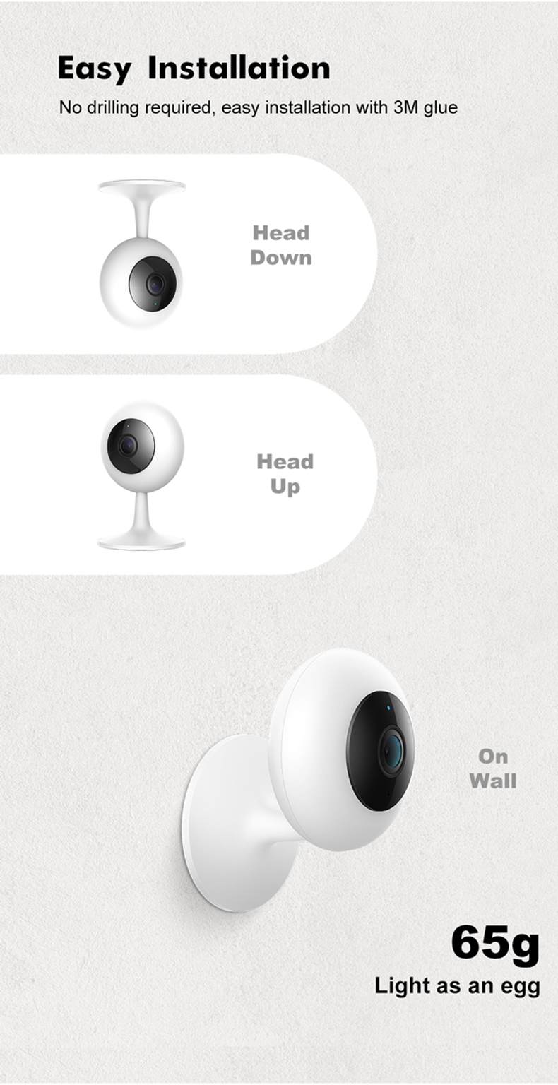IMI Home Security Camera 1080P Wifi Camera 120 Large View Video Surveillance Night Vision IMI CCTV Camera Sale