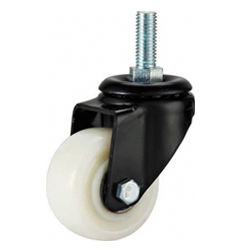 light duty 2 inch white PP caster, 2.5 inch, 3 inch PP castor, swivel PP caster