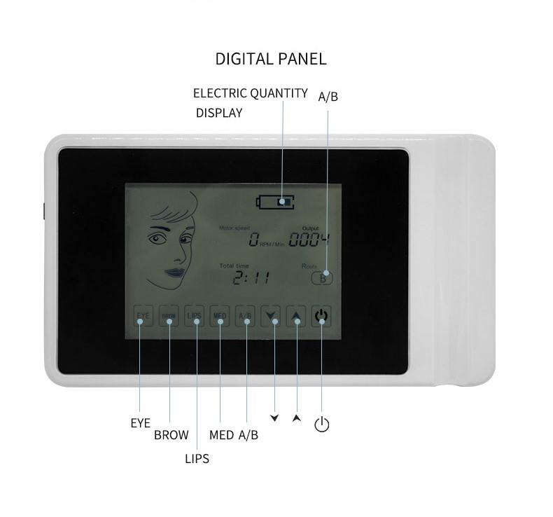 A / B Function Digital Wireless Permanent Makeup Tattoo Kit Multifunctional