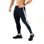 Zipper Men Running Pants Sports Fitness Tights Gym Jogger Bodybuilding