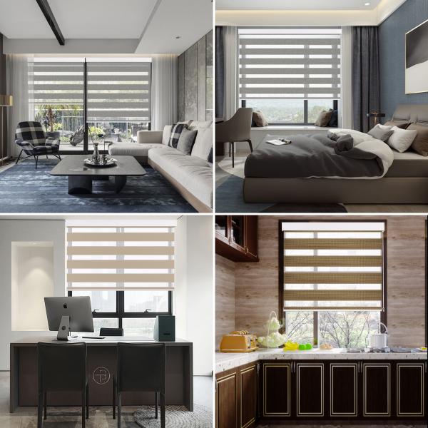 Printed Flower Zebra Blinds Fabric Suppliers Rainbow Blinds Fabric For Window