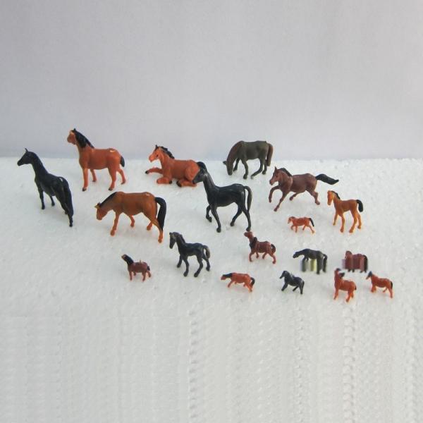 1:87 color horse---HO animal,painted horse, 1/87 horse,1:87 ABS horses,scale