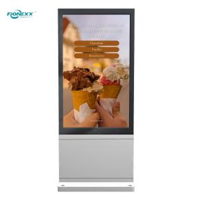 Wholesale 43 inch Silver AD Board Outdoor Fanless Vertical Digital Totem from china suppliers