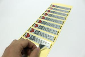Wholesale Silver Gold Metallic Sticker Labels UV Resistant from china suppliers