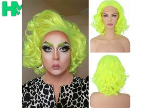 Wholesale Graceful Green Curly Famale Colonial Costume Wig 12 Inch HT Fiber Material from china suppliers