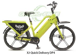 Wholesale Green Blue Alloy Frame Cargo EBike 25KM/H , Electric Bike With Cargo Carrier from china suppliers