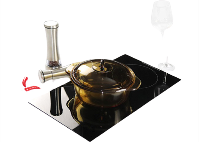 Touch Crystal Glass 60Hz 3KW Double Burner Stove