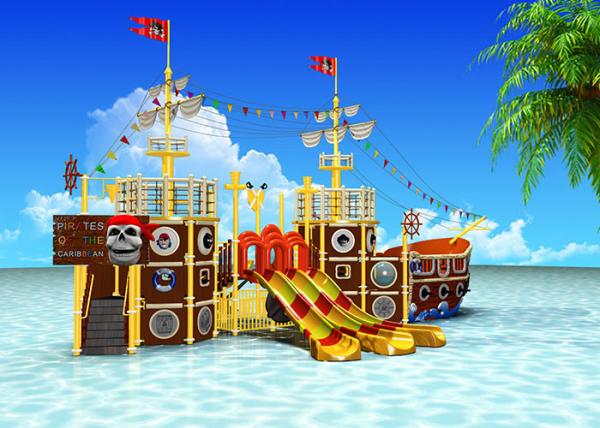 Holiday Resorts Aqua Park Equipment Water Park Slide Safety And Easy Installatio