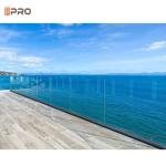 Aluminum Glass Balustrade U Channel System Swimming Pool Handrail Railing Clamp