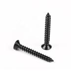 Metric Wooden Construction 410 Stainless Steel Flat Head Black Wood Screws for