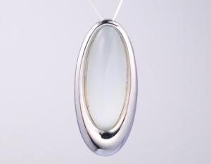 Wholesale Smooth 18K Gold Princess Cut Diamond Necklace Classic Shiny Finish 925 Silver Gemstone Pendant from china suppliers