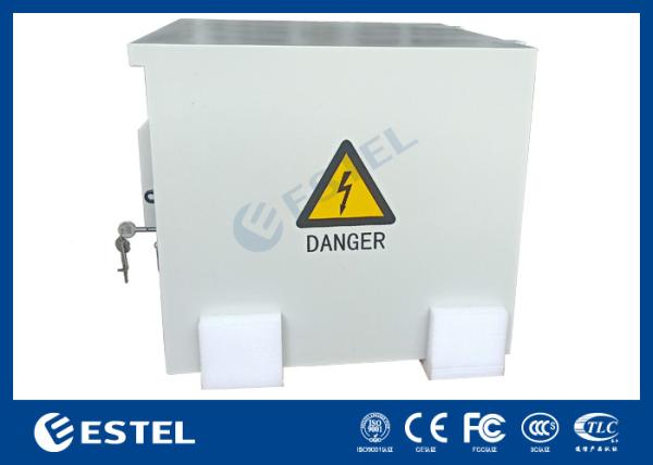 Polyester Powder Coating Outdoor Telecom Cabinet With Two AC220V 50Hz Fans