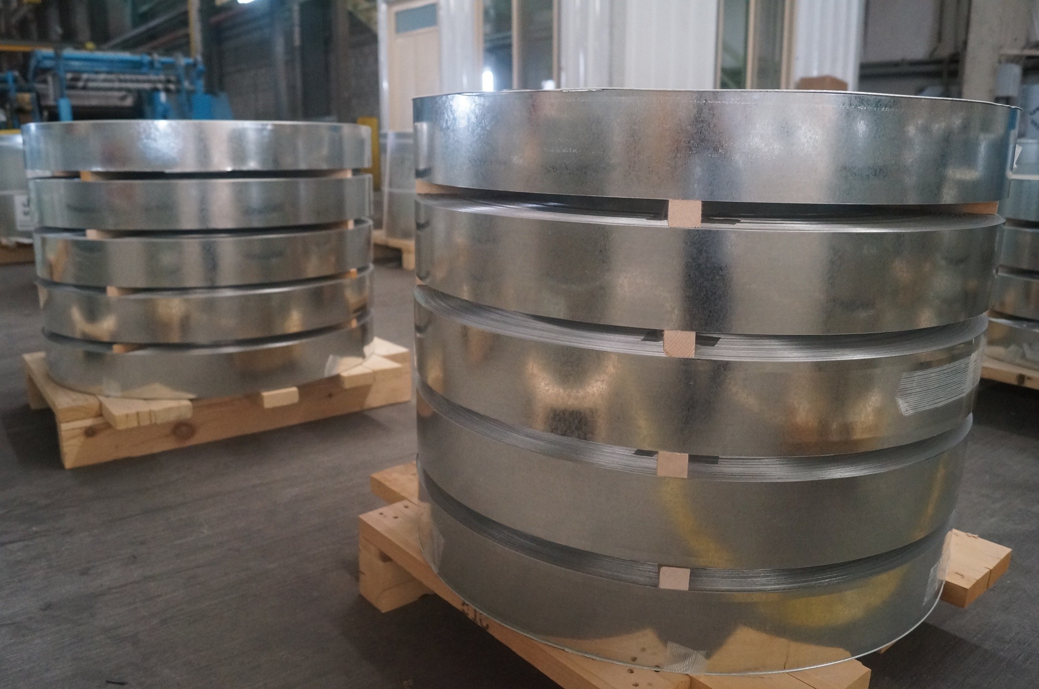 55%Alu-Zinc Steel Slit Coils Galvalume Steel Coil AZ150 AFP Anti-Finger Print Light Steel House G550 Structural Steel