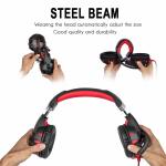 LED Over Ear 100mA DC5V USB Gaming Headset With Microphone