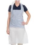 White Disposable Polyethylene Apron Fluid Resistant For Hospital Clinical