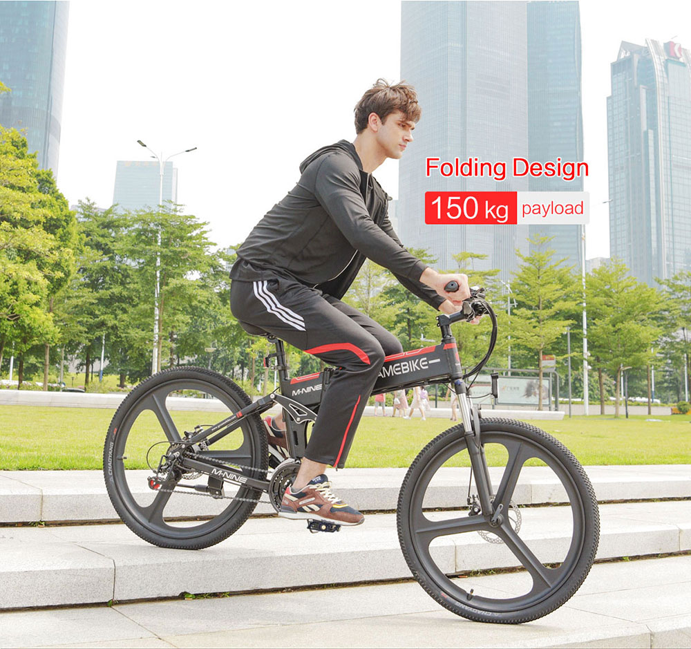 Samebike 26 Inch Folding Electric Bike LO26 With 10.4Ah Lithium Battery