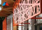 Perforated Aluminium Mesh Panel , Office Metal Building Exterior Facade OEM