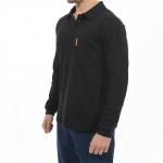 Full Sleeve FR Black Henley Shirt CFR Fire Resistant Welding Shirts