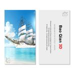 0.6mm Thickness 89x68mm 3D Lenticular Card 3D Flip Changing Effect