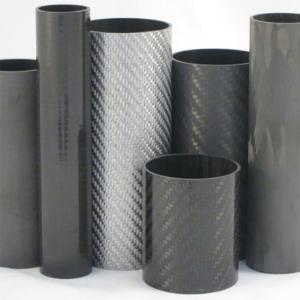 Wholesale Anti Corrosion 500mm Black Carbon Fiber Tube Plain Weave from china suppliers