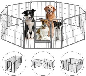 Wholesale Heavy duty metal dog fence doghouse outdoor play pen for dogs from china suppliers