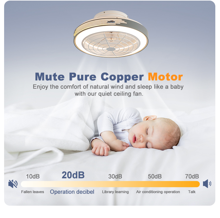 DC Motor Type 1stshine LED Ceiling Fan with Dimmable Light Energy and Contemporary