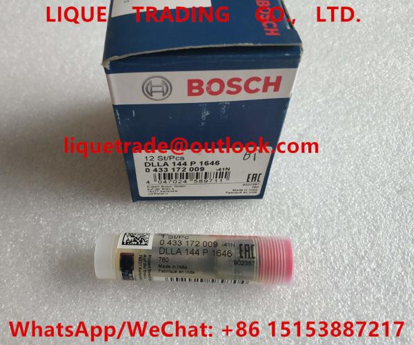 BOSCH injector nozzle 0433172009 , DLLA144P1646 , 0 433 172 009 , DLLA 144 P