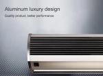 2025 Aluminum Silver Residential Overhead Door Air Curtains With Cross Flow Fan