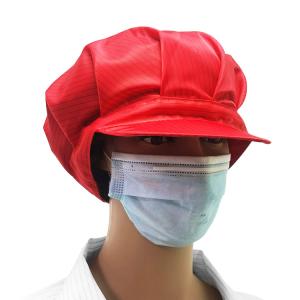 Wholesale Antistatic ESD Hat 99% Polyester 1% Carbon Fiber For Industrial Workshops from china suppliers