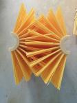 Yellow Nylon 500*900mm Semicircle Combination Brush Roller For Shot Blasting