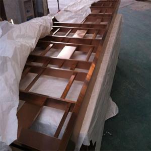 Wholesale Hot sale Office partition screen PVD color metal room divider from china suppliers
