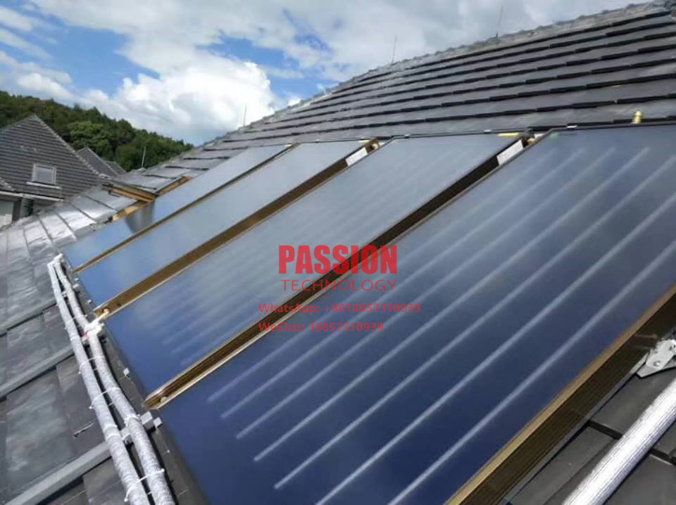 2500L Pressurized Flat Plate Solar Collector Solar Water Heater Blue Titanium
