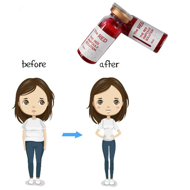 Red Ampoule Lipolysis Solution For Fat Tissue Dissolves