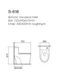 Hotel One Piece Toilet White Ceramic WC S Tarp Toilets Set Toilet Bowl