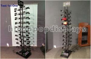 Wholesale Custom Black Metal Display Racks Free standing Style For Cap Stores from china suppliers
