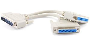 Wholesale 8 inch DB25 Parallel Male/Dual Female Y-Splitter Printer Cable from china suppliers