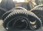 Black Color 74 Link Dumper Rubber Tracks For Yanmar C50R / Takeuchi TCR50