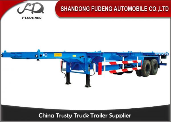 Quality Two Axle 8 Tires 30 Ton 40 Feet Chassis Container Trailer Skeletal Semi Trailer for sale