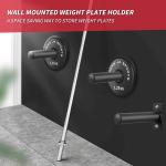 Gym Equipment Steel Kettlebell Organizer Rack for Wall Mounted Weight Plate Pin