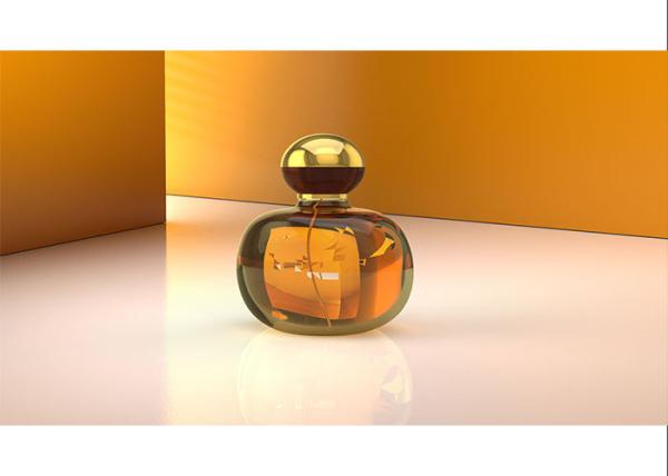 Transparent Ball Style Silver Gold Perfume Bottle Lid Metal Zamac Exquisite