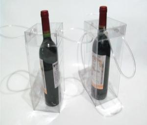 Wholesale Promotional PVC Wine Bag , Portable Wine Chiller Bag For Bar / Restaurant / KTV from china suppliers