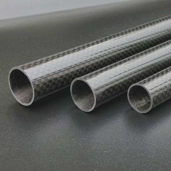 100% Pure Carbon 3K Roll Wrapped Carbon Fibre Tube 21 22 24 25 26 28 29 30mm
