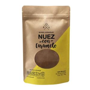 Wholesale stand up pouch bag with clear window paper bag for coffee bean from china suppliers